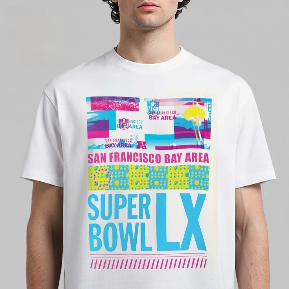 Super Bowl LX Opening Ceremony graphics 100%Cotton shirt unisex 2026 Summer New Y2k Hip hop Men's fashion Short sleeve Tshirt
