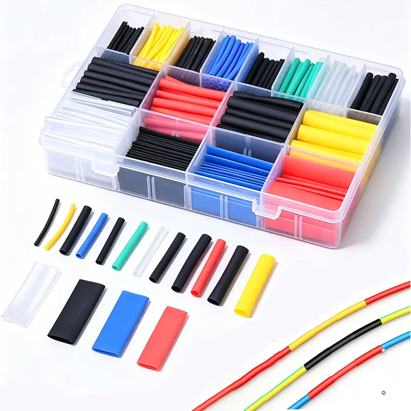 Heat Shrink Tubing Cable Protector Sleeve Termoretractil Wire Cover for Mobile Charger Cord Insulation Kit Shrink Tube
