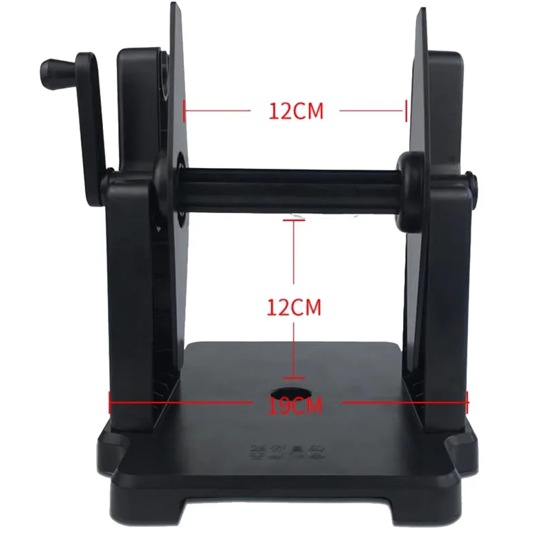Large Roll Label Holder Manual Winding Bracket Universal Manual Crank Label Rewinder Printer External Barcode Paper Holder