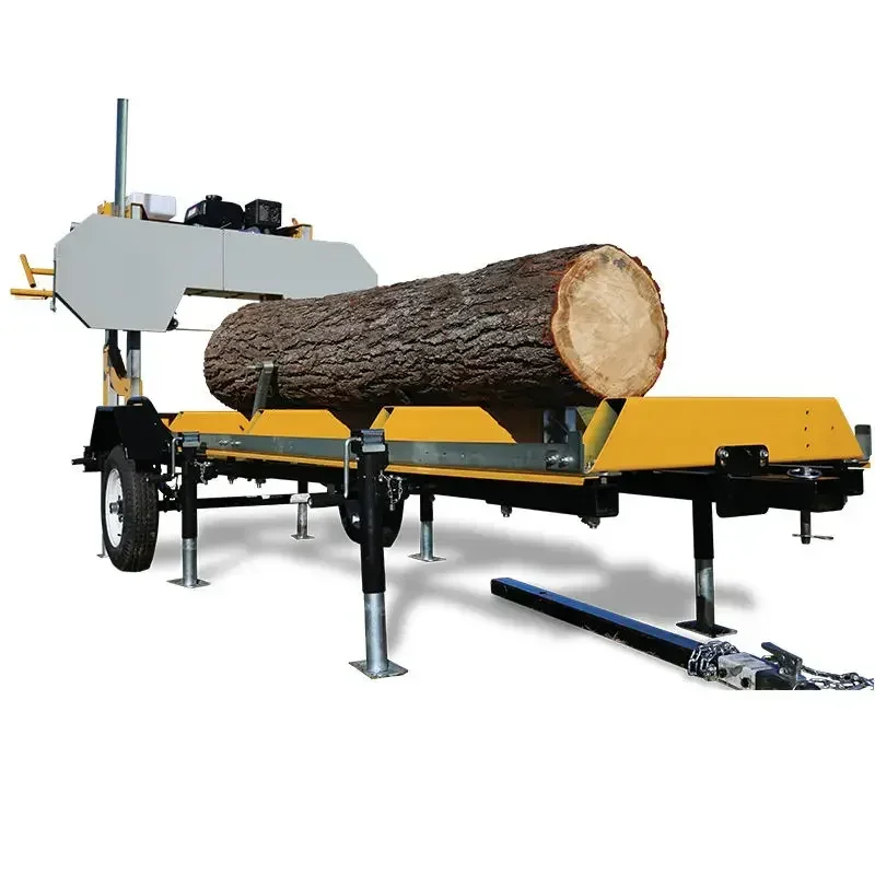 Sawmill 380V Horizontal Wood Cutting Band Wood Cutting Machine Adjustable Saw Arm Manual/Automatic Sawmill