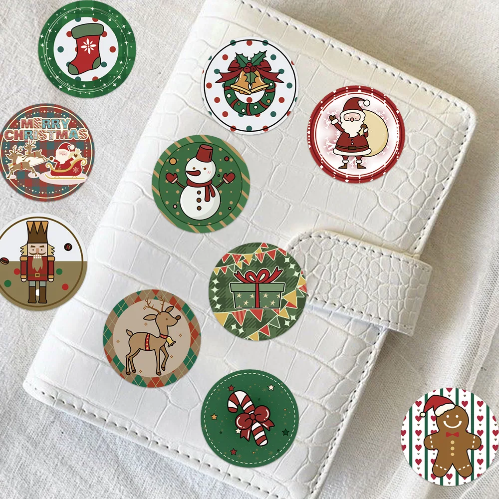 500 قطعة من ملصقات عيد الميلاد القابلة للطي لأجهزة الكمبيوتر المحمولة وسجلات القصاصات والمذكرات وزجاجات المياه التي يمكنك صنعها بنفسك والقيثارات والخوذات والملصقات #3