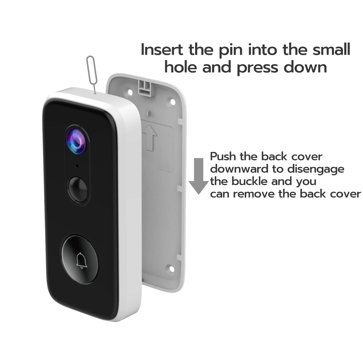 Jooan Doorbell With Camera 3MP 2.4G WiFi Video Doorbell Outdoor Phone DoorBell Camera Auto Sensing Battery PIR Motion Detector