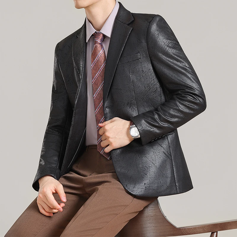 

Замшевые пиджаки, мужские высококачественные корейские приталенные жаккардовые мужские куртки и пальто, универсальные деловые повседневные пиджаки, мужские 5XL