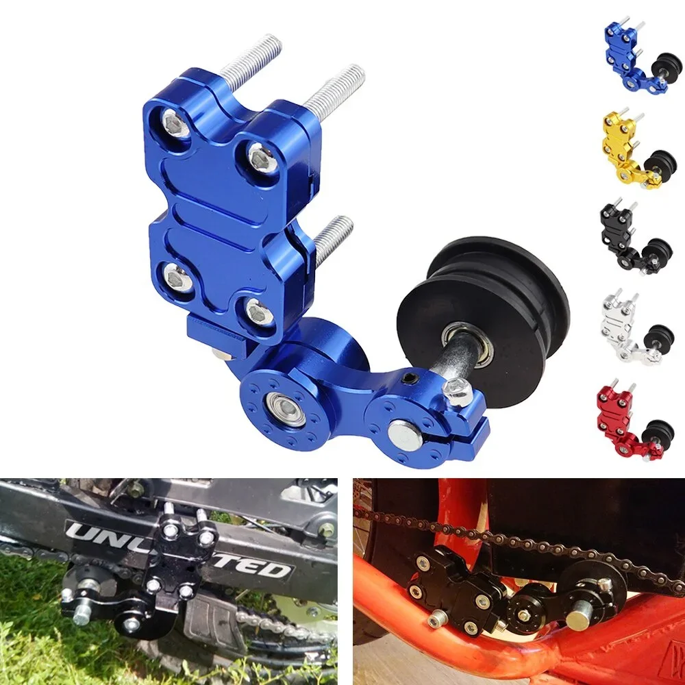 Universal Aluminum Black/Red/Silver/Blue/Gold Alloy  Adjuster Chain Tensioner Roller For Motorcycle /Chopper ATV