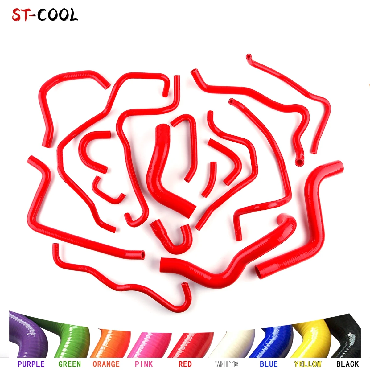 For Mazda RX8 RX-8 SE3P 13B MSP SE3P For RHD Radiator Heater Coolant Silicone Hoses Kit Tubes Piping 18Pcs 10 Colors