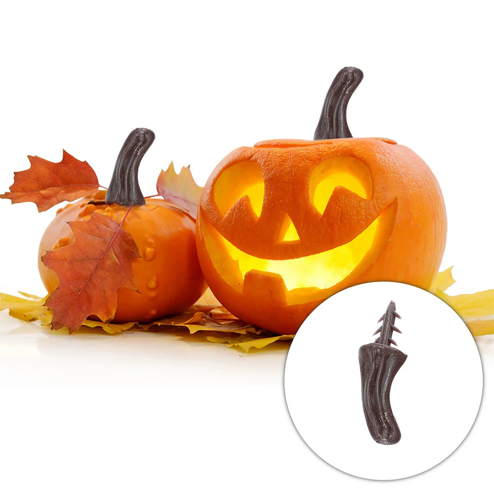 

50Pcs Pumpkin Stems Plastic Realistic Halloween Pumpkin Decor Stems for Crafts Thanksgiving Decorations Pumpkins for Crafts