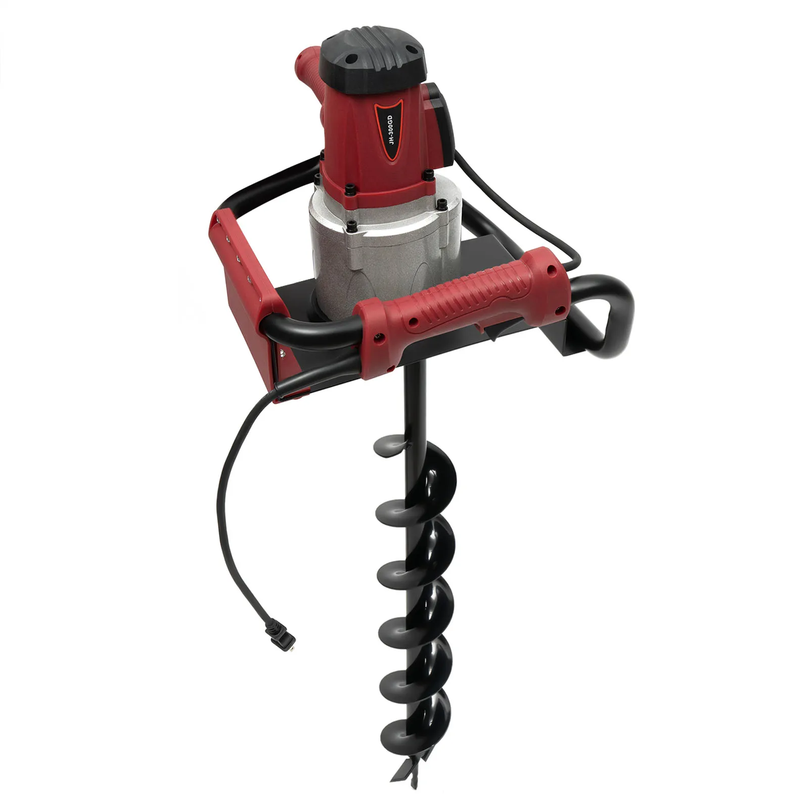 Sturdy Gas Powered Post Hole Digger, 1500W Motor, 2 Drill Bits, Adjustable Speed, Ergonomic Anti-Slip Handles, Durable