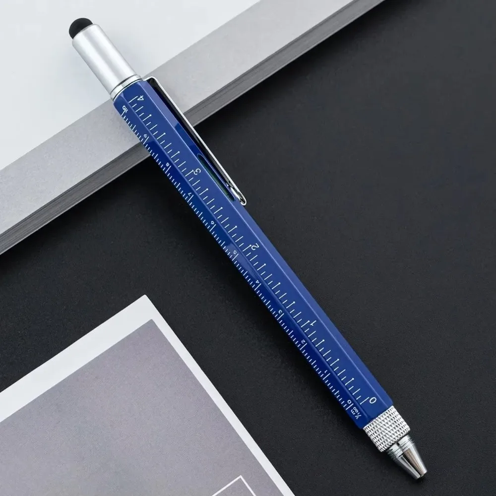 Metal Multifunction Screwdriver Pen Custom Logo Multifunction Ballpoint Pen Screwdriver Function Laser Engraving Stationery Pen