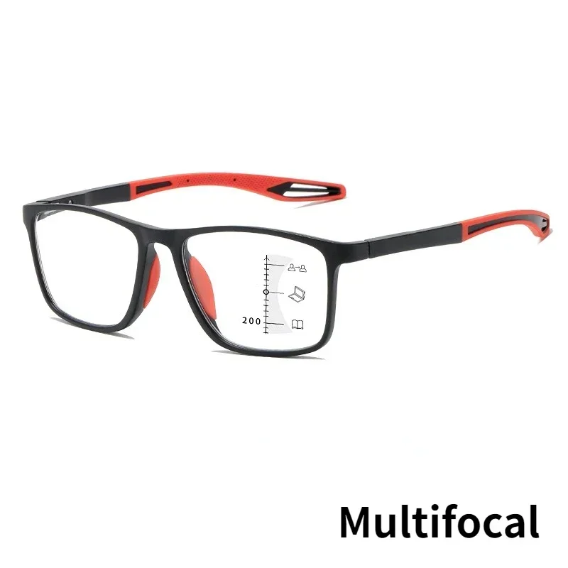 DIXSG TR90 Multifokale Lesebrille Blau 5