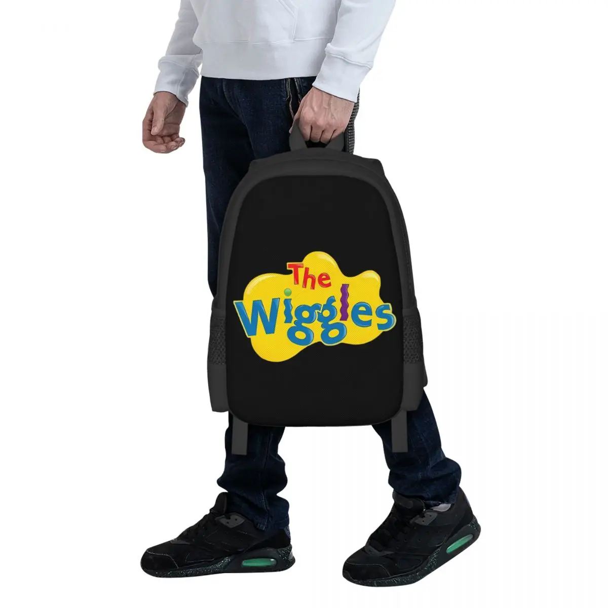 

The Wiggles Logo Student Backpack School Bag Hiking Travel Daypack for Men Women Fashion Bookbag Shoulder Bags