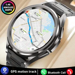 GPS Sport Smartwatch Männer 1,43 Zoll amoled HD-Bildschirm GPS Fitness-Tracker Gesundheits überwachung wasserdicht Bluetooth-Anruf Smartwatch