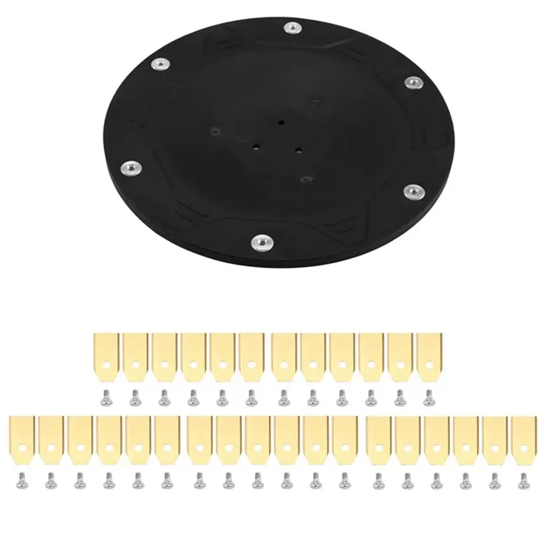 Kit de discos de repuesto AT19 de 6 cuchillas con 30 cuchillas para ECOVACS Goat O500, O800, O1200, G1-800, G1-2000, G1