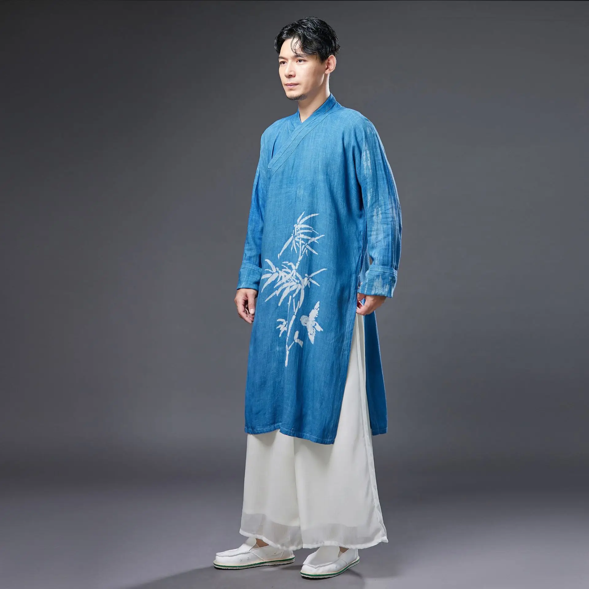 

men martial arts kungfu tai chi shirts cotton linen Chinese traditional loose sweatshirt jogger fitness casual meditation shirt