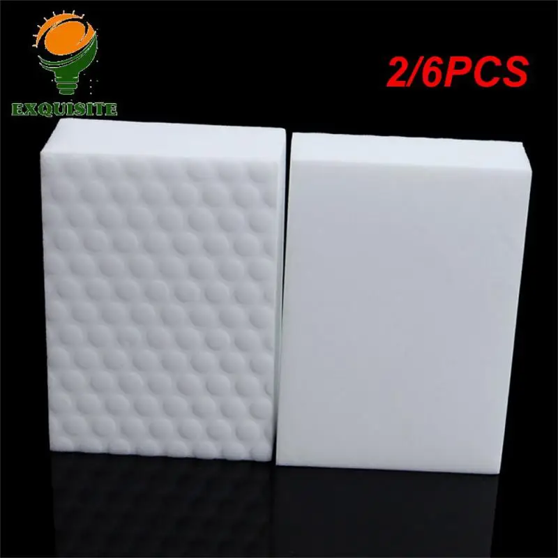 2/6PCS Melamine Sponge Cleaner Without Deformation Breaking Cleaning Sponge Good Toughness Achieves Multi-functional