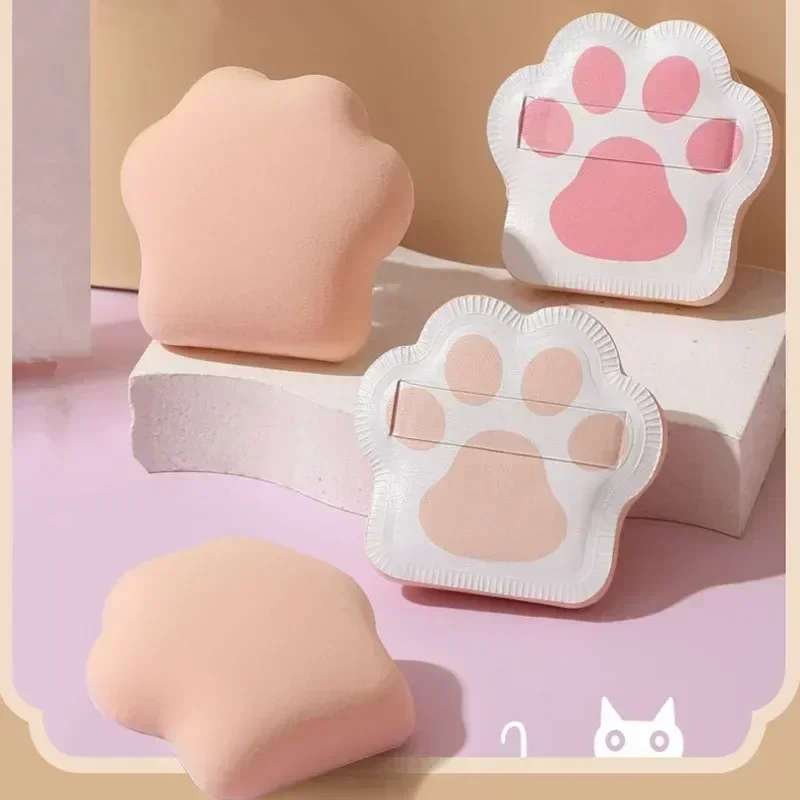 Cute Cat Claw Powder Puff Wet Dry Dual-use Super Soft Makeup Sponge Foundation BB Cream Blender Puff Cosmetics Beauty Tools