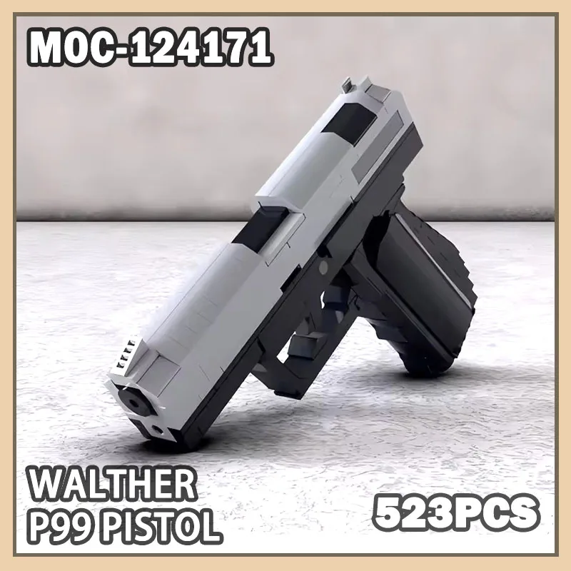 

MOC-124171 Walther P99 Pistol Simulation DIY Model Building Block Pistol Assembly High-quality Particle Creative Boy Gift 523PCS