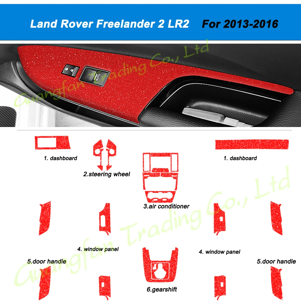 

3D/5D Carbon Fiber Car Interior Center Console Color Change Molding Sticker Decals For Land Rover Freelander 2 LR2 2010-2016