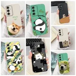 For Samsung Galaxy A55 5G Case Fashion Printed Panda Cat Soft Silicone Cover For Samsung A55 SM-A556V Bumper Phone Case Fundas