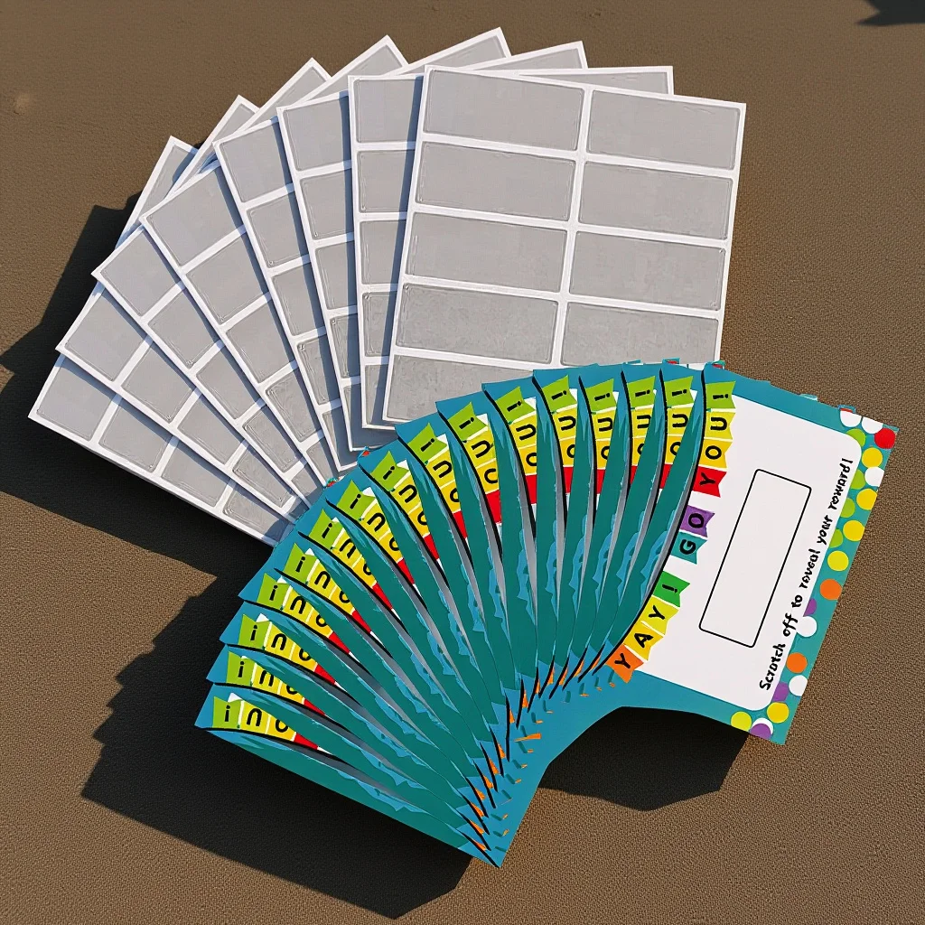 

Cards Diy Scratch Off Stickers For Party Game Prizes Wedding Birthday Festival School Activities Scratch Off Labels