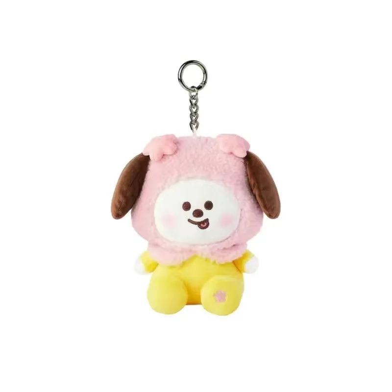 ساكورا سلسلة Bt21s أفخم دمية الصبي مجموعة كوكي شيمي دمية سلسلة مفاتيح صغيرة لطيف تاتا حقيبة مدرسية قلادة الديكور هدية عيد ميلاد