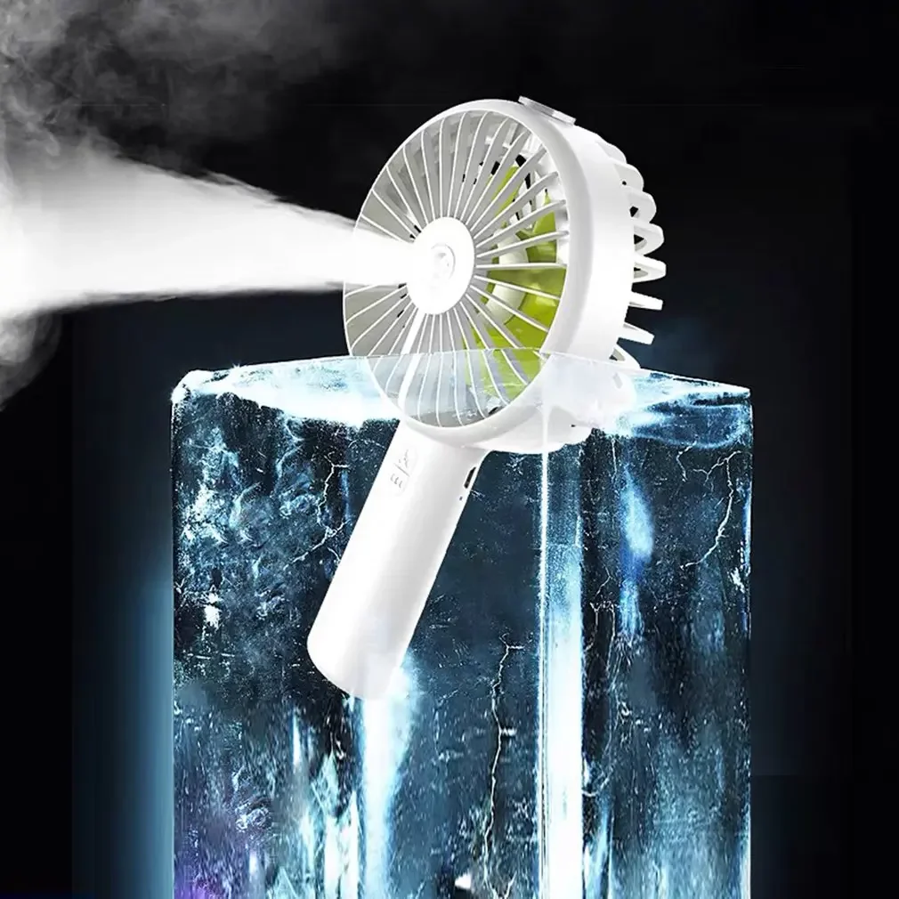 Portable Water Spray Mist Fan Electric USB Rechargeable Handheld Mini Fan Cooling Air Conditioner Humidifier - Optimized for Max