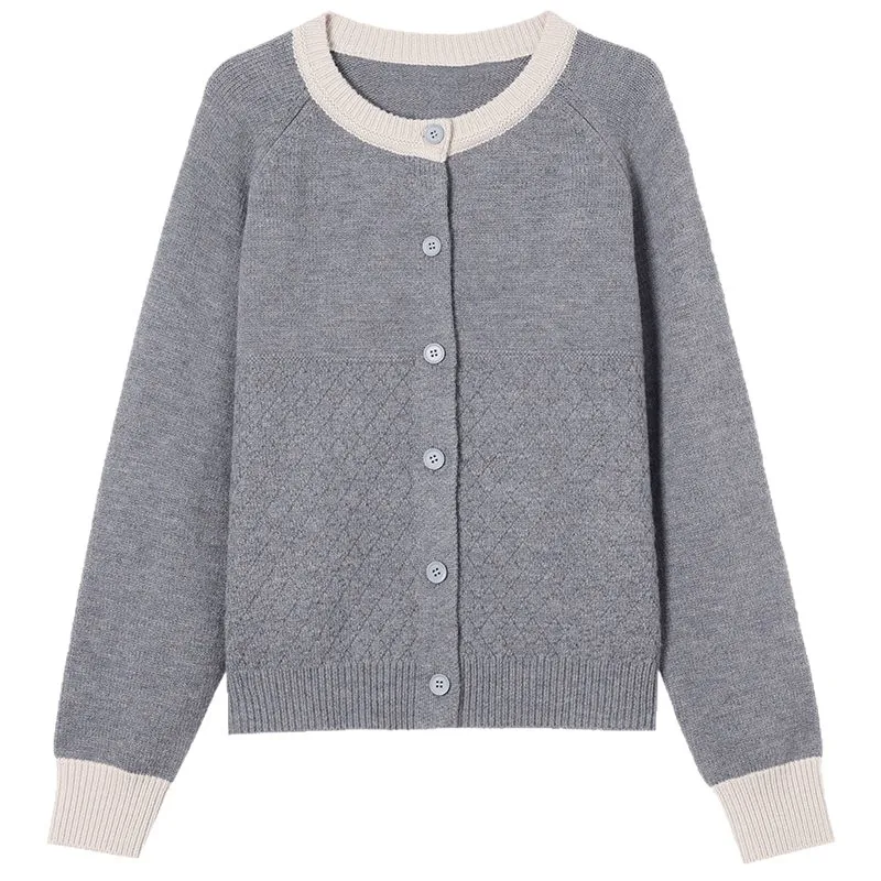 جديد تريكو البلوز سترة للنساء ربيع الخريف طويلة الأكمام أعلى الحياكة ملابس امرأة سترة سترة معطف قصير الإناث