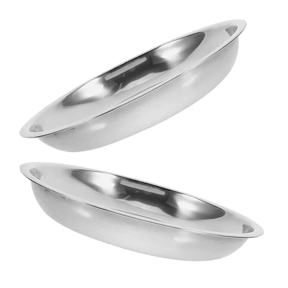

2 Pcs Stainless Steel Pet Bowl Durable Dogs Bowls Set Easy Clean Feeding Water Dish Dog Food Cat Water