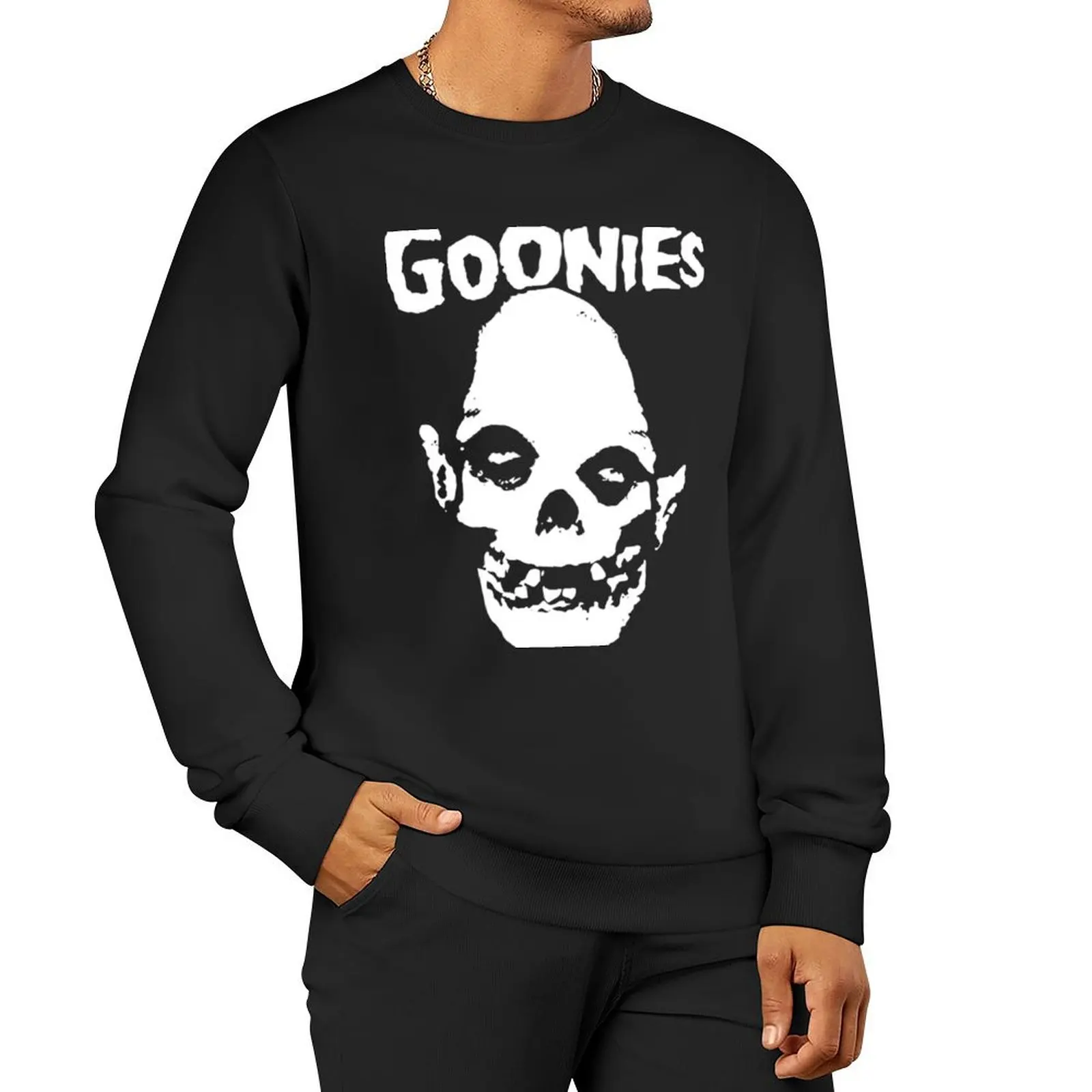 

Goonies Misfits Skull Tshirt Funny Movie Shirt 80s Punk Tee Shirt Mens Womens Kids Rock Shir Sweatshirt