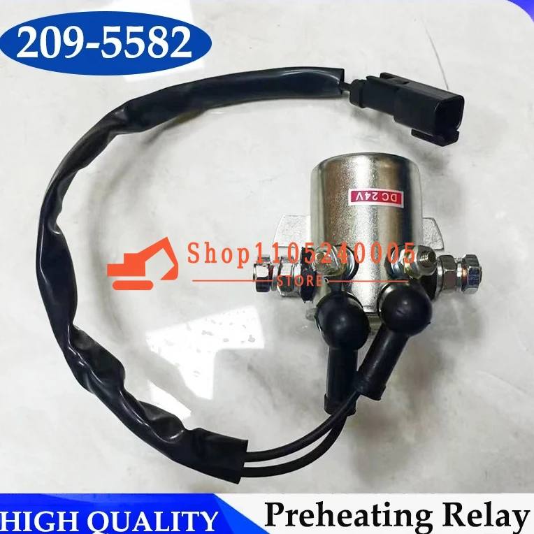 223-4453 209-5582 Excavator E312D 320D Preheating Relay 2234453 9F3099 2095582 3980940 Sstarter Relay