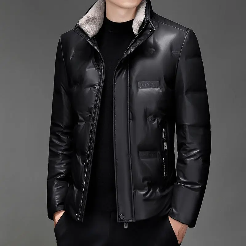 2023 New Men Down Jacket Winter Coat Mid-length Frivolous Parkas Warm Fashion Loose Outwear High-end Leisure Youth Overcoat