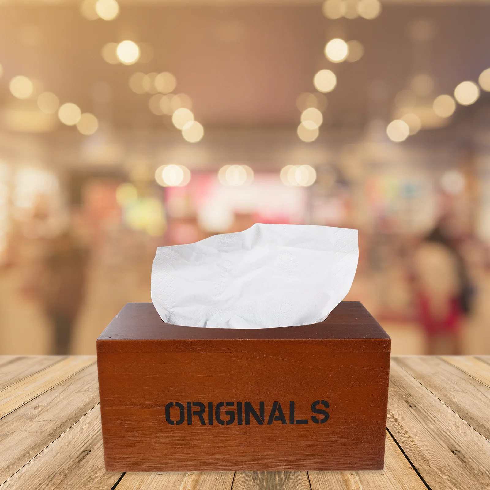 

Retro Wooden Tissue Box Car Table Napkin Dispenser Stylish Decorative Tissue Storage Container Easy Refill Long Use