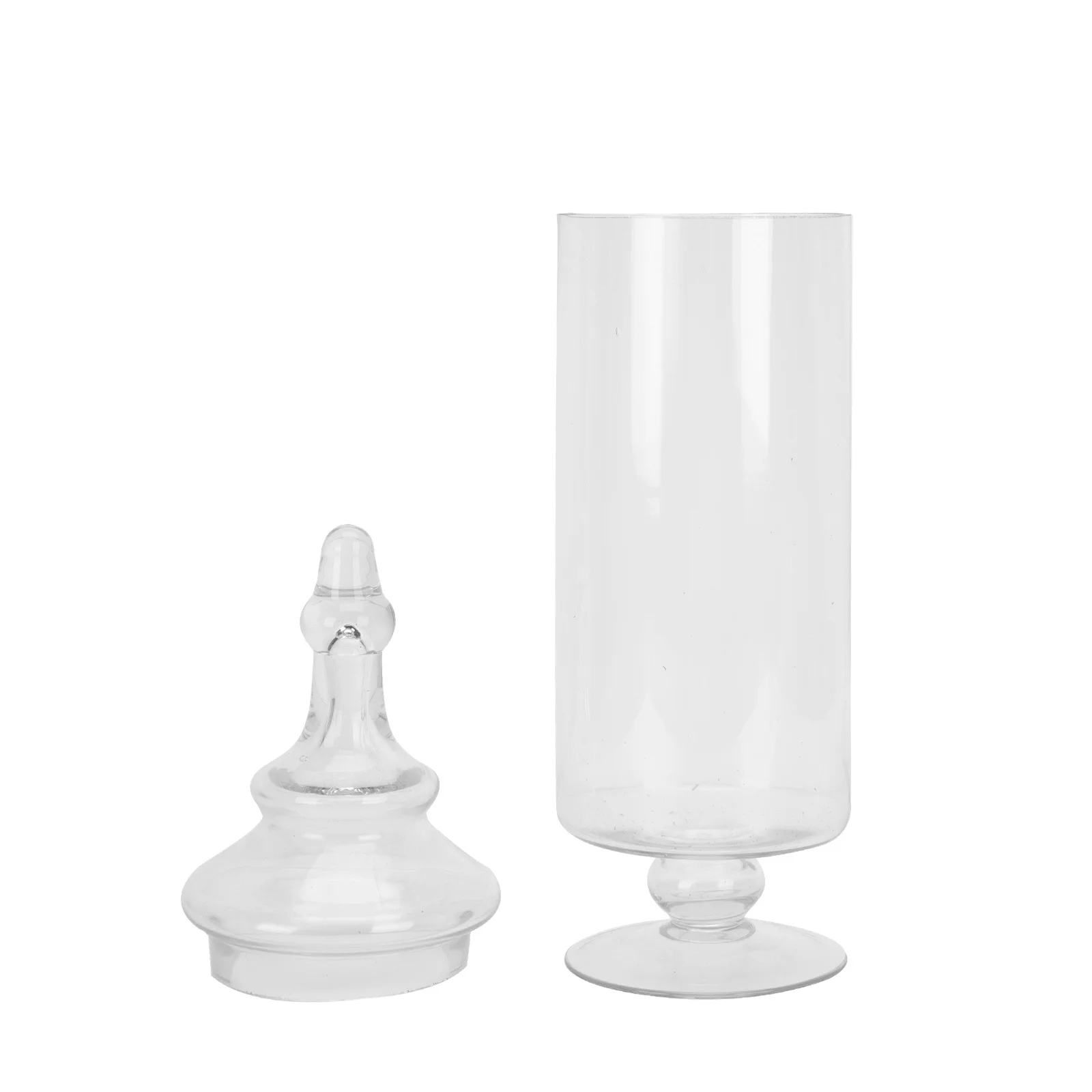 

Snack Container Transparent Modern Candy Holder Glass Storage Food Containers with Lids