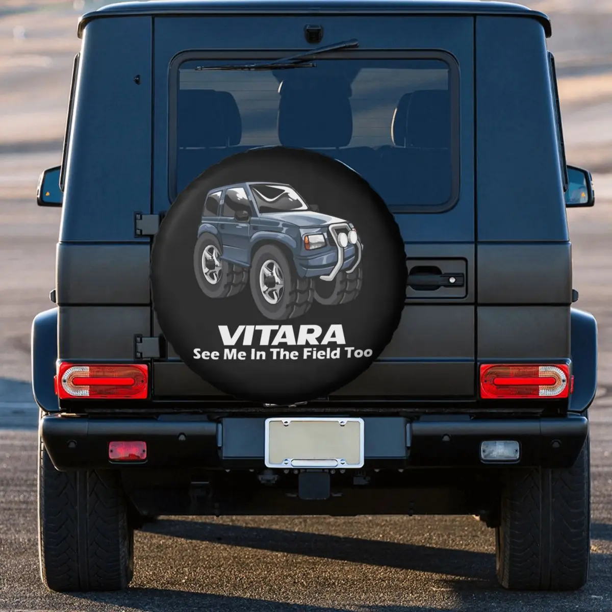 See Me In The Field Too Spare Tire Cover Universal For Suzuki Vitara RV SUV 4x4 Car Wheel Protector Covers 14\