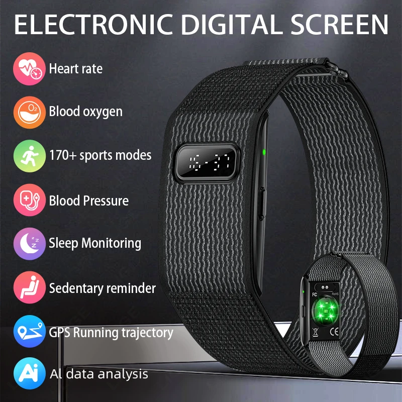 

Умный браслет с GPS-трекером и ИИ для здоровья: мониторинг пульса и давления, напоминания о звонках, смарт-часы, спортивный браслет, фитнес-трекер 2026