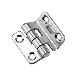 8pcs Stainless Steel Right Angle Bend Hinge for Industrial Instrumentation Cabinet Door Heavy-Duty Adjustable Steel Hinge