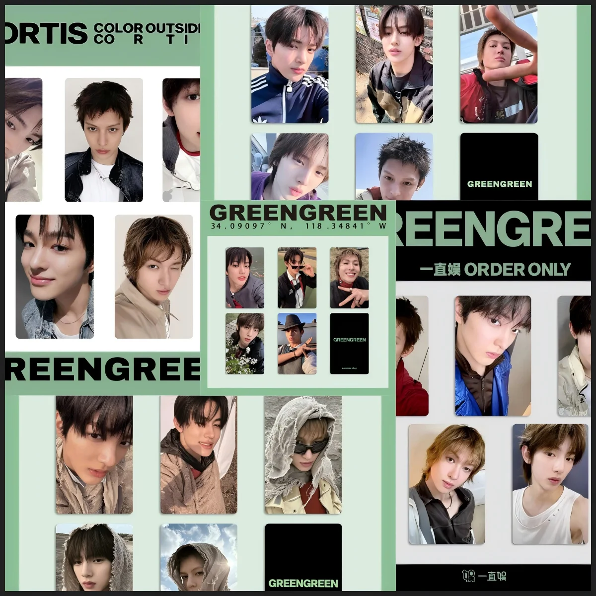 New Popular KPOP CORTIS group GREENGREEN album Little Card Roasted Hooves GREENGREEN LOMO card album Toy Gifts