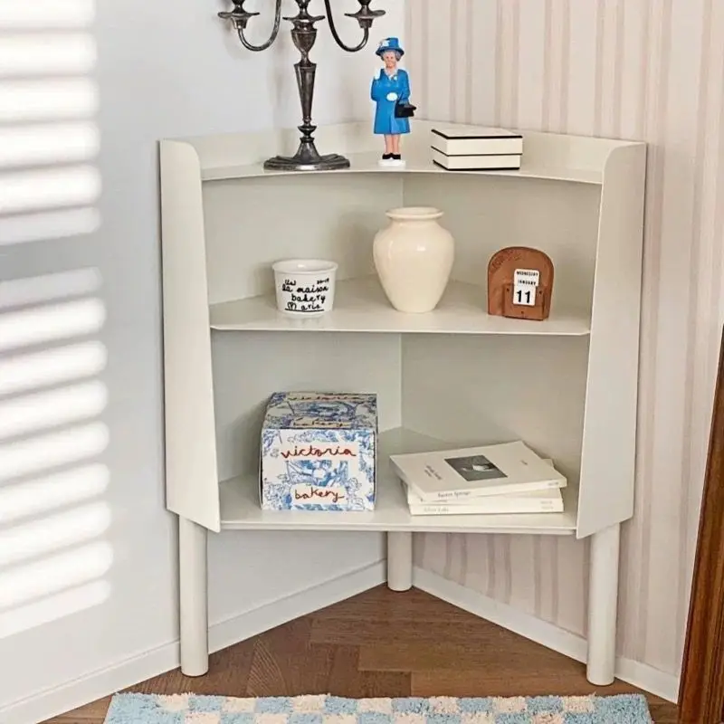 Color corner bookshelf Floor-to-ceiling corner bookcase, living room study storage shelf Creative corner cabinet - view 2