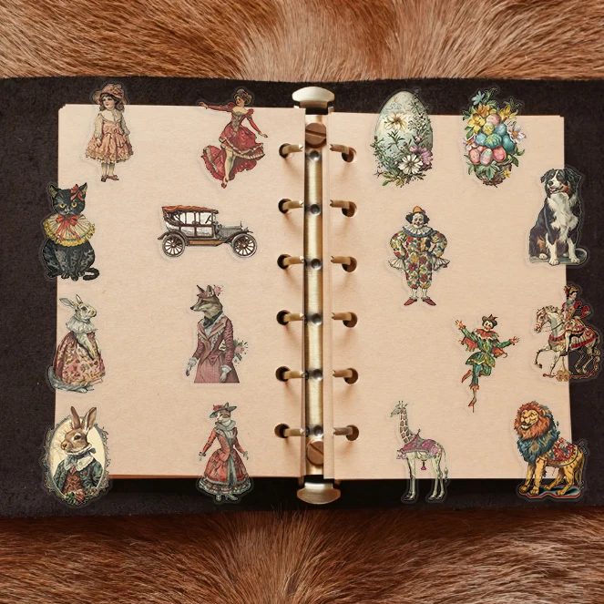 50 Stück Retro-Aufkleber der viktorianischen Ära, Retro-Spielzeug-Tag, DIY-Geschenk, Siegeletikettenaufkleber, Danke, PET-Aufkleber, Dekorationszubehör