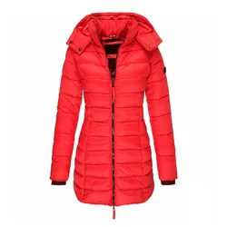 Womens Winter Long Down Coat Thicken Warm Hooded Puffer Jacket Overcoat