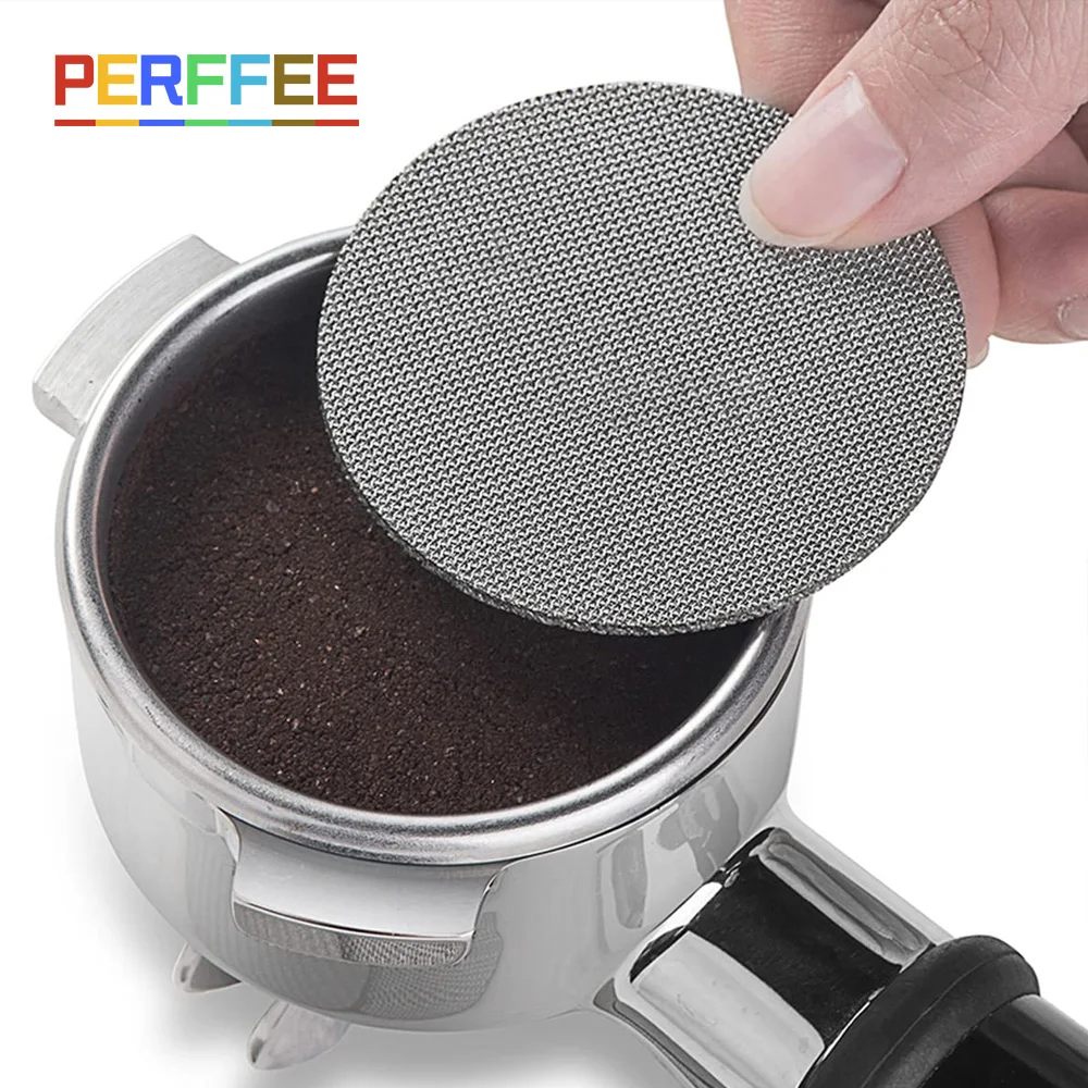 Coffee Puck Screen 51/53.5/58.5MM 316 Stainless Steel Portafilter Filter Plate Lower Shower Screen for Espresso Machine 150um