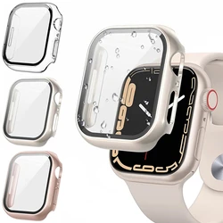 Apple Watch用ガラス保護ケース,さまざまなサイズ,iwatch用アクセサリー,Apple Watch 5,6,se 5,3,iwatch 44mm 45mm 41mm 40mm 42mm 38mm