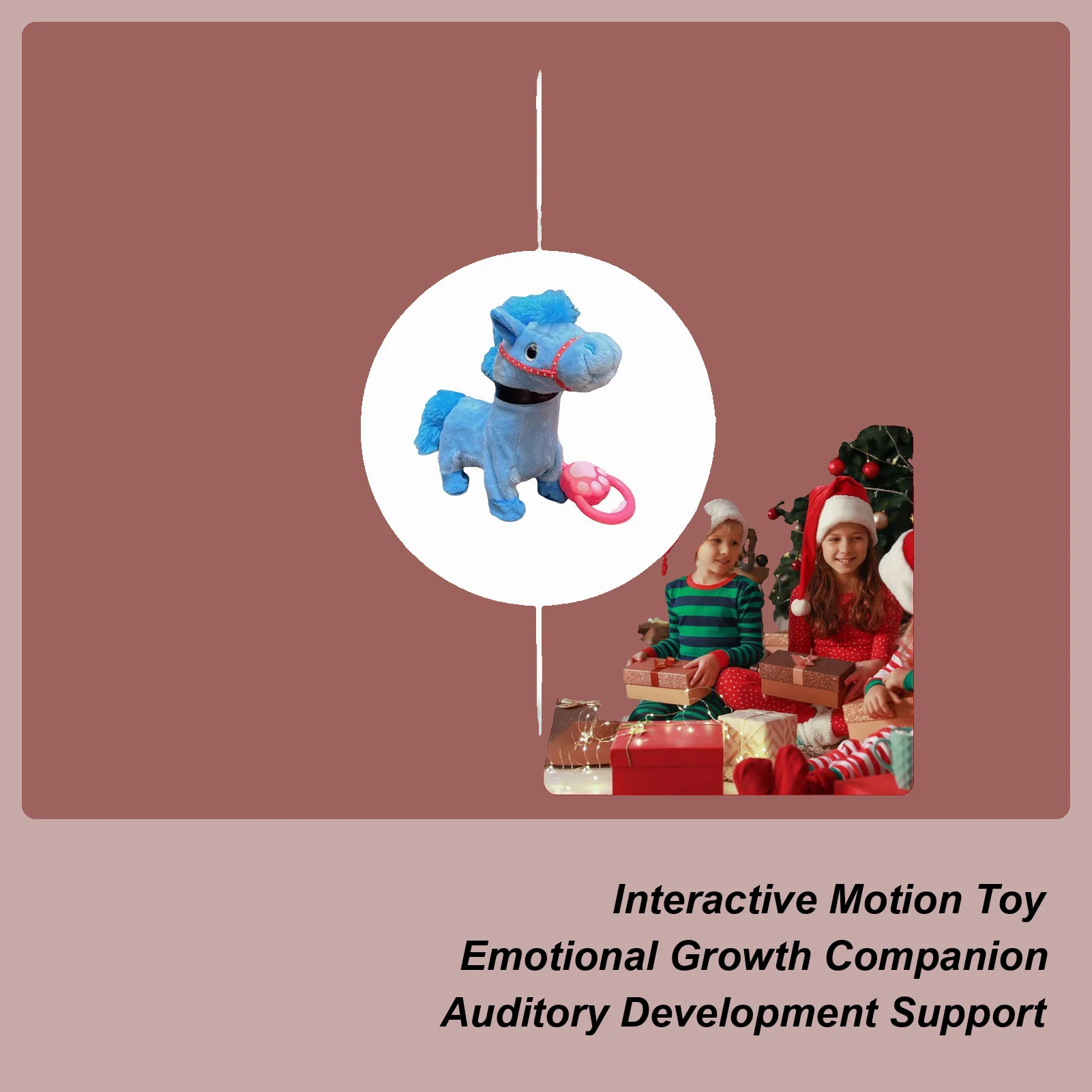 لغرفة النوم الكهربائية القطيفة الحصان التعليمية مع حبل الرصاص الأطفال لعبة كهربائية المشي الحصان لمرحلة ما قبل المدرسة المراهقين أكثر من 3 #1