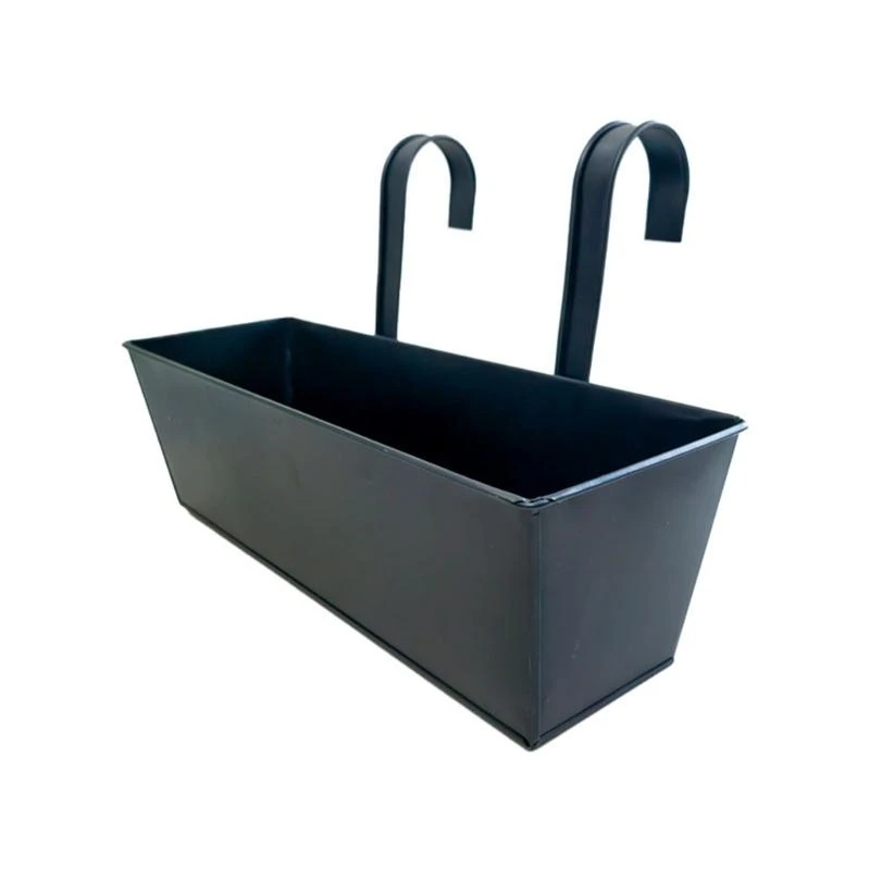 X22D Hanging Flower Pot for Balcony or Porch Railing Planter for Garden Decorationj and Plant Display Space Saving Box