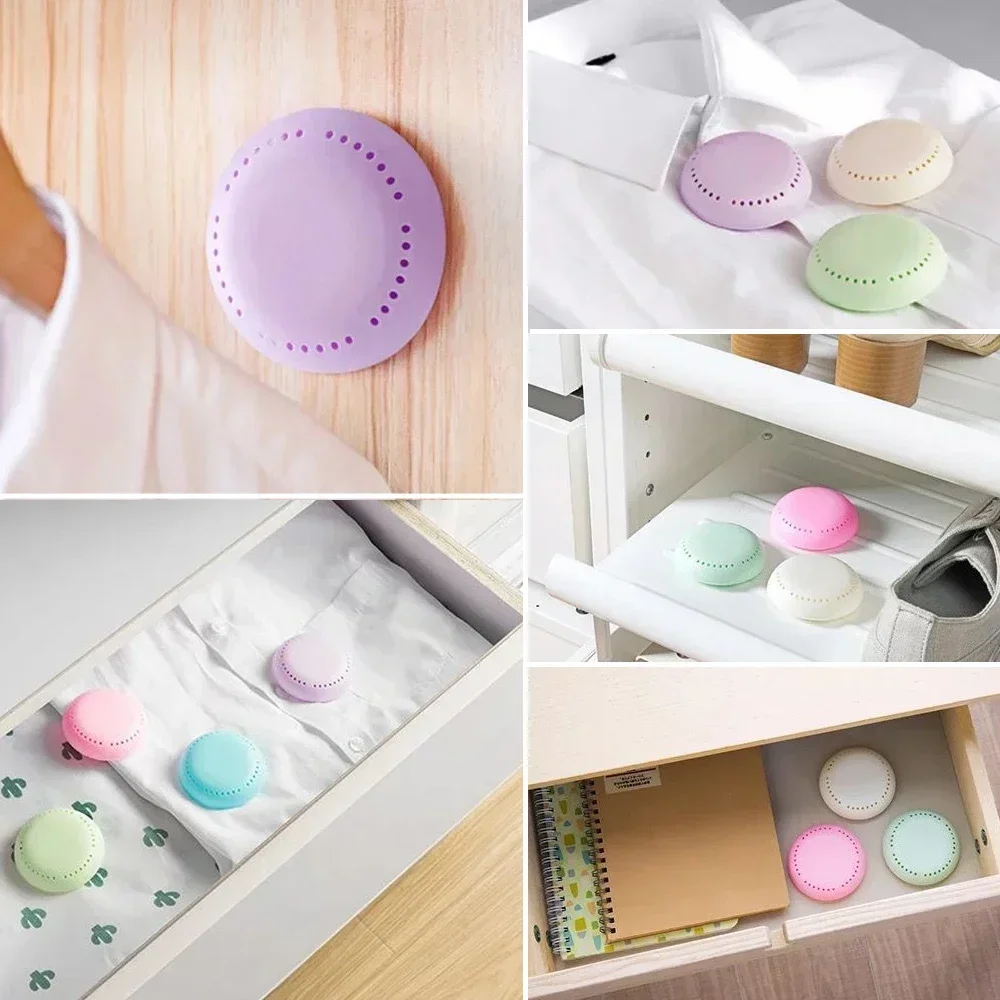 Aromatherapy Fragrance Lasting Deodorization Bathroom Supplies Bedroom Wardrobe Car Home Toilet Deodorant Solid Round Fresher