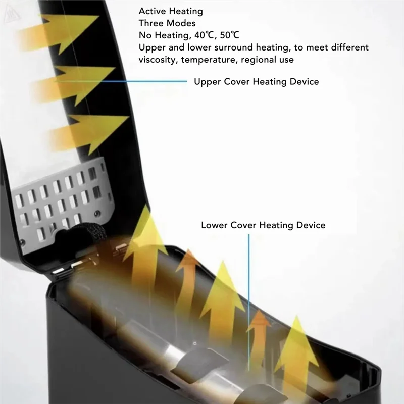 Resin Mixing Heater Wide Compatibility Surround Heating Temperature Control Photosensitive Resin Mixer 48W 250G-1000G