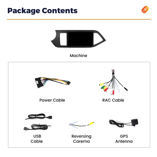 Imagen 2 del producto Radio estéreo de coche Carplay inalámbrica para KIA PICANTO Morning 2011-2016 reproductor Multimedia todo en uno navegación GPS Autoradio WIFI