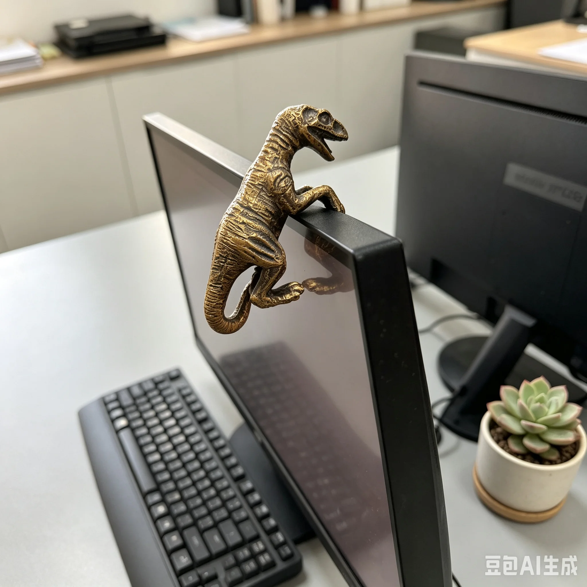 Vintage Resin Dinosaur Hanging Statue Outdoor Garden Wall Animal Decoration Halloween Theme