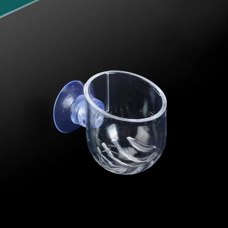 1pc Aquarium Decorations Plant Cup Pot Acrylic Aquatic Plant Cup with Suction Holder Planting Cylinder Cup Aquarium Accessories