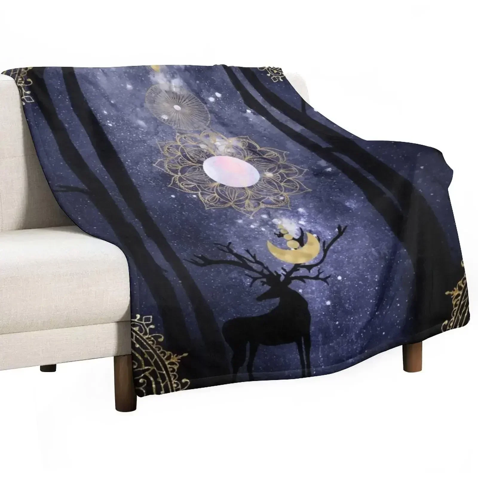 

Magick Night Throw Blanket Spring Fall Cozy Throw Blanket for Couch