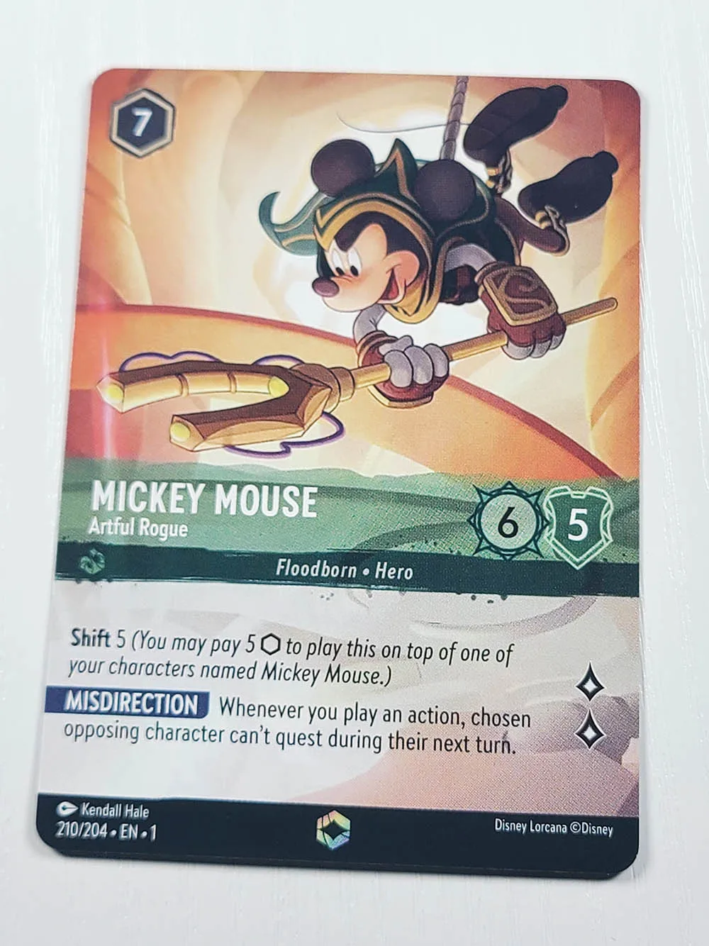 Disney Lorcana Proxy NoneFoil mickey mouse  TCG Game Cards collection